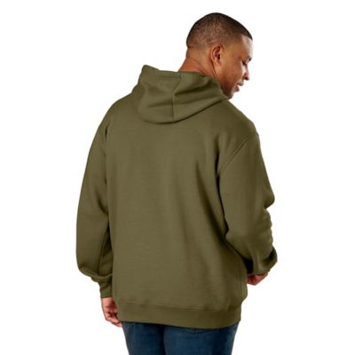 Image showing  Men's Zippered Pocket Hooded Pullover Sweatshirt