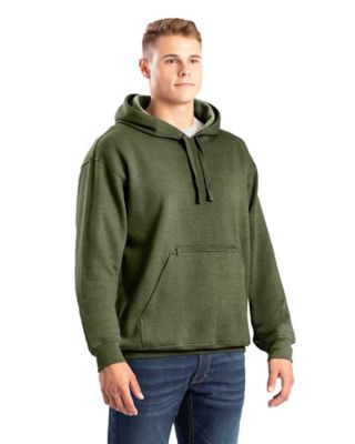 Berne Men's Zippered Pocket Hooded Pullover Sweatshirt