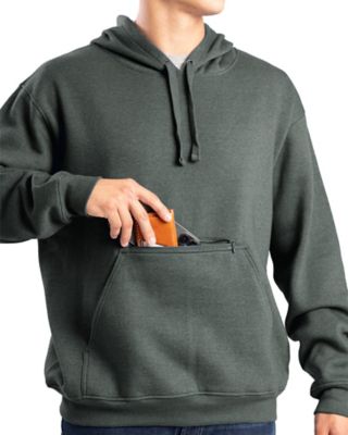 Image showing 2 th Berne Men's Zippered Pocket Hooded Pullover Sweatshirt