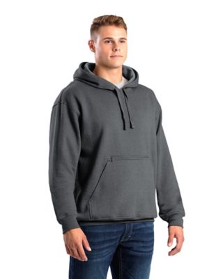 Berne Men's Zippered Pocket Hooded Pullover Sweatshirt