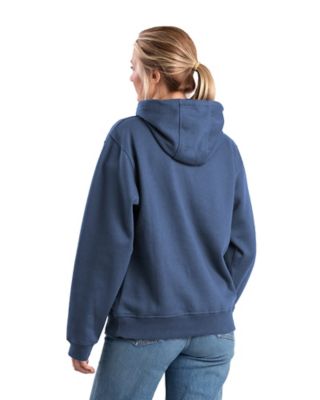 Image showing  Women's Zippered Pocket Hooded Pullover Sweatshirt