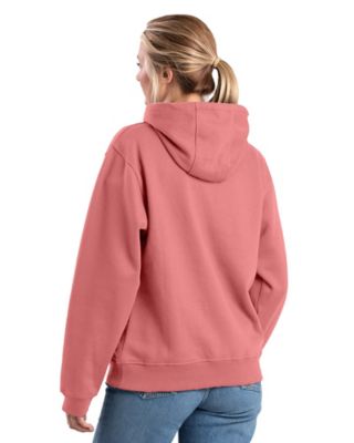 Image showing 1 th Berne Women's Zippered Pocket Hooded Pullover Sweatshirt