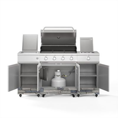 Image showing  5-Burner Fresno Propane and Natural Gas Convertible Grill, Shadow Stone