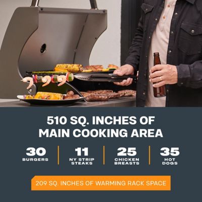 Image showing 5 th TYTUS 5-Burner Fresno Propane and Natural Gas Convertible Grill, Ash Stone