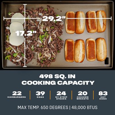 Image showing 5 th TYTUS 4-Burner Fresno Flat Top Griddle with Tool Set and Cover, Gunmetal