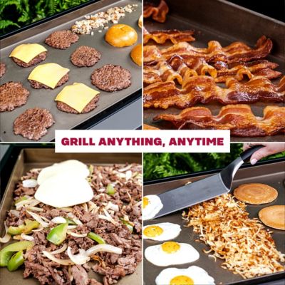 Image showing 8 th TYTUS 4-Burner Fresno Flat Top Griddle with Tool Set and Cover, Gunmetal