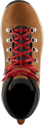 Image showing  Men's Mountain 600 Gore-Tex Low Waterproof Hiking Boots, 4.5 in., Grizzly Brown/Rhodo Red
