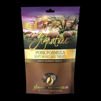 Zignature Soft Moist Dog Treats Pork, 4 oz.