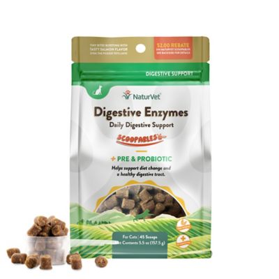 NaturVet Scoopables Digestive Enzymes Daily Digestive Support Supplement For Cats