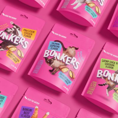 Image showing 5 th Bonkers Cat Treats Dry Salmon Supreme Flavor