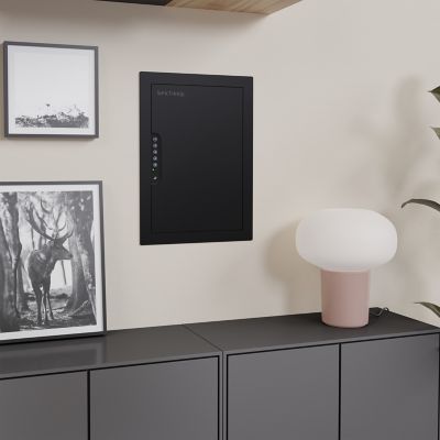 Image showing  In Wall Vault with Electronic Lock, Matte Black