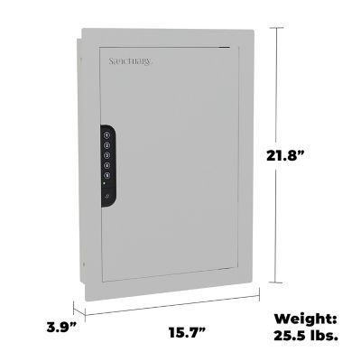 Image showing  In Wall Vault with Electronic Lock, Matte White