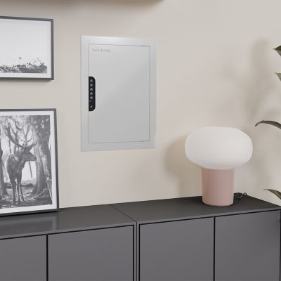 Image showing  In Wall Vault with Electronic Lock, Matte White