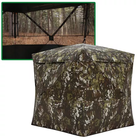 Barronett Blinds Overwatch 4-Person Portable Hunting Blind Clear Mesh Ground Blinds