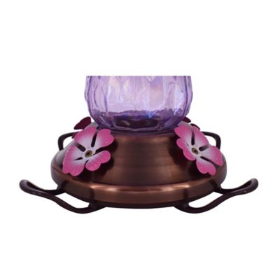 Image showing  Diamond Iridescent Hummingbird Feeder, Purple, 32 oz. Capacity