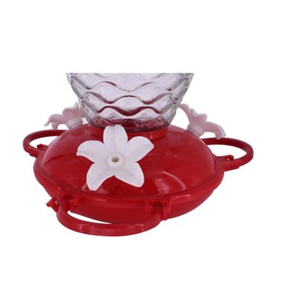 Image showing  Textured Glass LED Hummingbird Feeder, 29 oz. Capacity