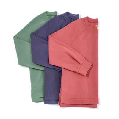 Image showing  Women's Lightweight Fleece Crew Neck Sweatshirt