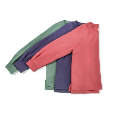 Image showing 4 th Blue Mountain Women's Lightweight Fleece Crew Neck Sweatshirt