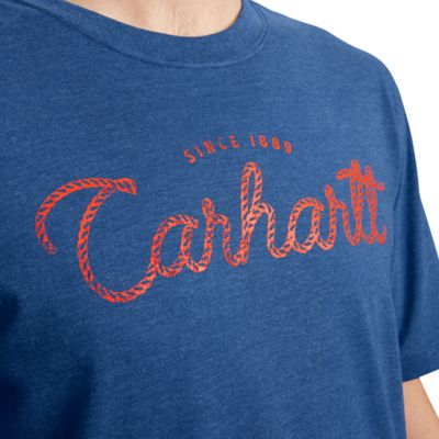 Image showing 4 th Carhartt Men's Relaxed Fit Lightweight Script Graphic Short-Sleeve T-Shirt