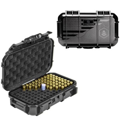 Evergreen 9mm Pistol Ammo Case, Black with Flag Print