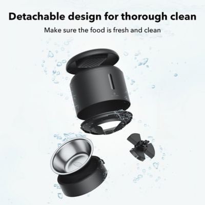 Image showing  Granary Stainless Steel 3 L. Automatic Dog and Cat Feeder with Voice Recorder, Black