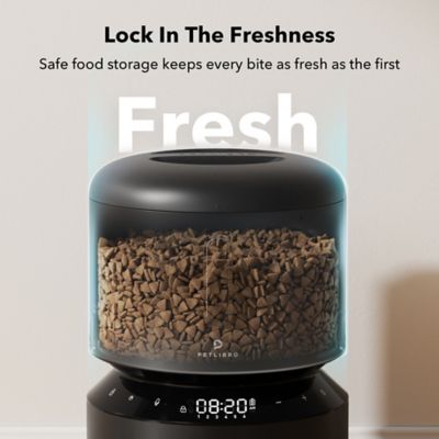 Image showing 6 th PetLibro Granary Stainless Steel 3 L. Automatic Dog and Cat Feeder with Voice Recorder, Black