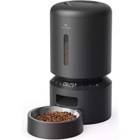 PetLibro Granary Automatic Feeder for Dogs and Cats in Stainless Steel 5 L with Voice Recorder Black Pet Automatic Feeders