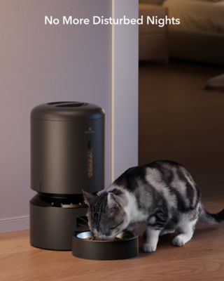 Image showing 5 th PetLibro Granary Stainless Steel 5 L Automatic Dog and Cat Feeder with Voice Recorder, Black