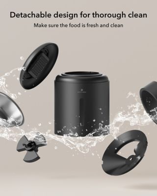 Image showing 7 th PetLibro Granary Stainless Steel 5 L Automatic Dog and Cat Feeder with Voice Recorder, Black