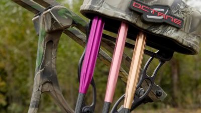 Image showing  Bad Boys' Arrow Weight Collars for Bowhunting, 3-Pack, Gold 125GR Compound