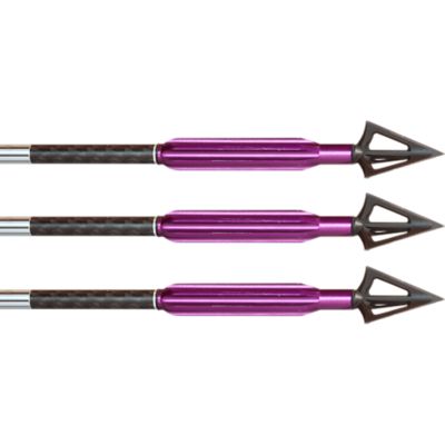 Pro-Tracker Archery Bad Boys' Arrow Weight Collars for Bowhunting, 3 pk. Purple 200GR Crossbow