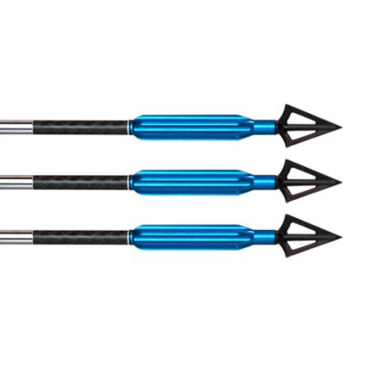 Pro-Tracker Archery Bad Boys' Arrow Weight Collars for Bowhunting, 3 pk. Blue 250GR Crossbow