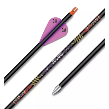 Micro Sidewinder Pro-Tracker Archery Hunting Arrow 32 in Shaft Only 12-Pack Sidewinder Spine 300 Gloss Arrows & Bolts