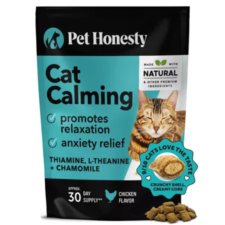 Pet Honesty Dual Texture Soothing Supplement for Cats Cat Anxiety Supplements