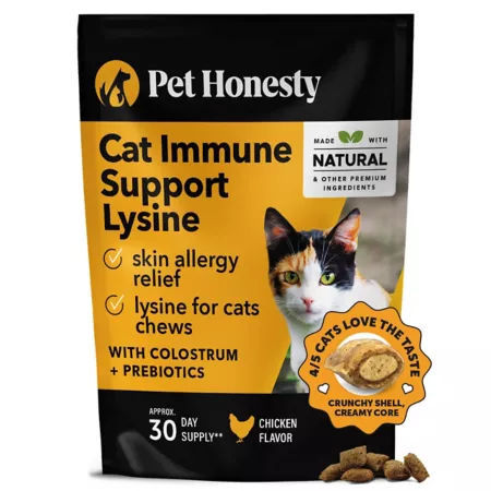 Pet Honesty Dual Textured Immune Support Lysine for Cats Cat Allergy & Immune System