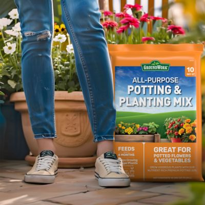 Image showing  All Purpose Potting and Planting Mix, 10 qt.
