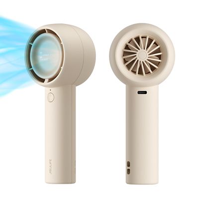 Image showing  Handheld Fan, Innovative Hidden Fan Blades Design, 4500mAh battery operated with 18H Max Cooling Time, FA42, Brown