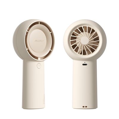 Image showing  Handheld Turbo Fan, 16H Max Cooling Time, Mini & Portable Design, 4000mAh battery USB Fan with 5 Speeds, FA43, Brown