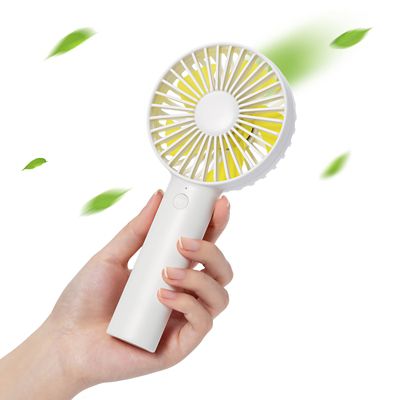 Image showing  Handheld Fan, Portable Small Fan with 3 Speeds, USB Rechargeable Hand Fan, Personal Fan Battery Operated, FA21, White