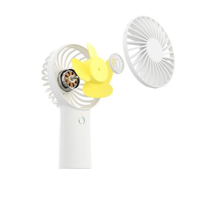 Image showing  Handheld Mini Fan, 20Hrs Cooling, USB Rechargeable 4000mAh Portable Fan, Battery Operated Hand Fan, F2B, White