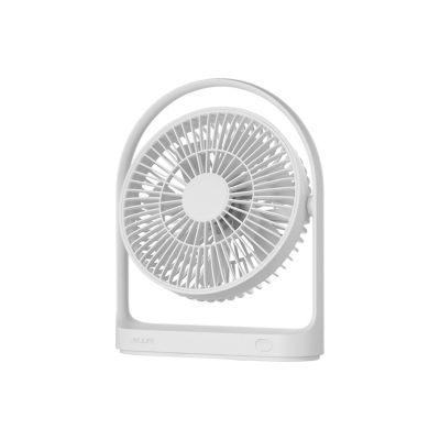 Jisulife Desk Fan 4000mAh Battery Operated Desktop Fan with 4 Speeds, Max 15 Hrs, Strong Airflow, Ultra Quiet, FA19, White