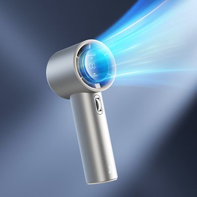 Image showing 5 th Jisulife Portable Handheld Fan, Adjustable, 5000mAh Battery with Metal Body, Digital Display, FA53PRO1S, Light Brown