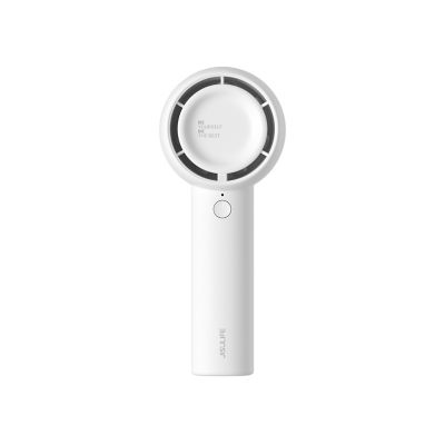 Jisulife Handheld Fan, Innovative Hidden Fan Blades Design, 4500mAh battery operated with 18H Max Cooling Time, FA42, White