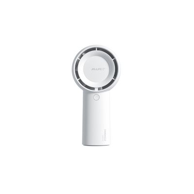 Jisulife Handheld Turbo Fan, 16H Max Cooling Time, Mini & Portable Design, 4000mAh battery USB Fan with 5 Speeds, FA43, White