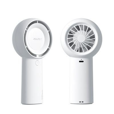 Image showing  Handheld Turbo Fan, 16H Max Cooling Time, Mini & Portable Design, 4000mAh battery USB Fan with 5 Speeds, FA43, White