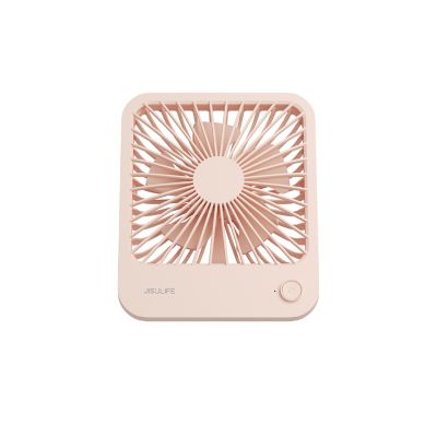 Jisulife Desk Fan Battery Rechargable Fan, 4500mAh, 4 Speeds Adjustable, FA26, Pink