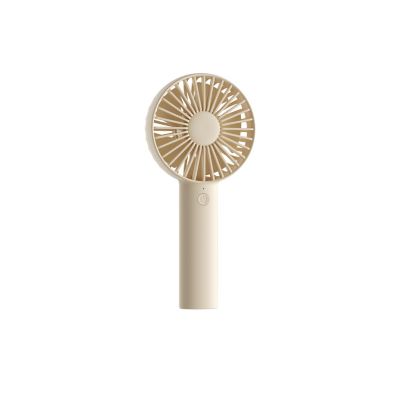 Jisulife Handheld Fan, Portable Small Fan with 3 Speeds, USB Rechargeable Hand Fan, Personal Fan Battery Operated, Light Brown