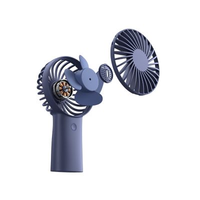 Image showing  Handheld Mini Fan, 20Hrs Cooling, USB Rechargeable 4000mAh Portable Fan, Battery Operated Hand Fan, F2B, Blue