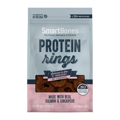 SmartBones Protein Rings Salmon and Chickpea, 10.5 oz.