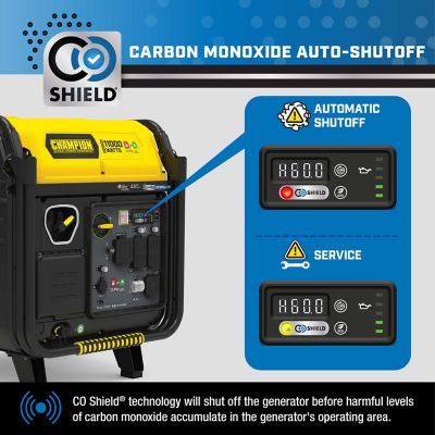 Image showing 7 th Champion Power Equipment 11,000/9,000-Watt Dual-Fuel Home Backup Portable Inverter Generator, Electric Start, CO Shield